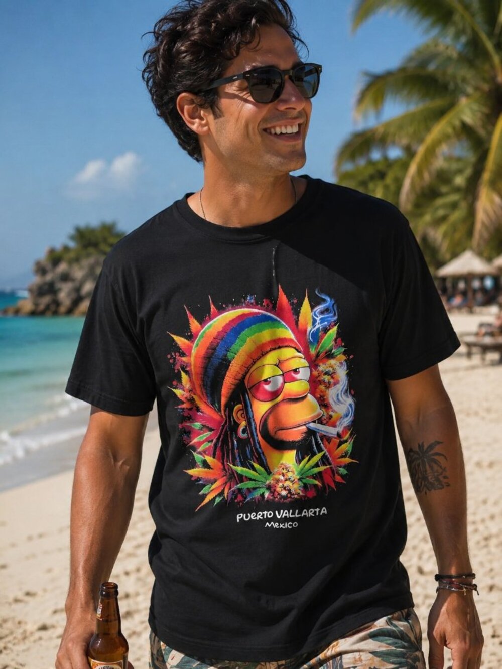 Homer Simpson " Puerto Vallarta" TShirt - MEDIUM